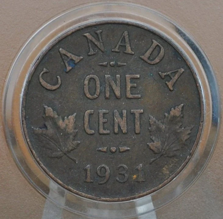 1920-1936 Canadian Cents - Choose by Date - VF-XF (Very to Extremely Fine) - One Cent Canada 1920 Small Size - 1920s & 1930s Canadian Penny - Image 6