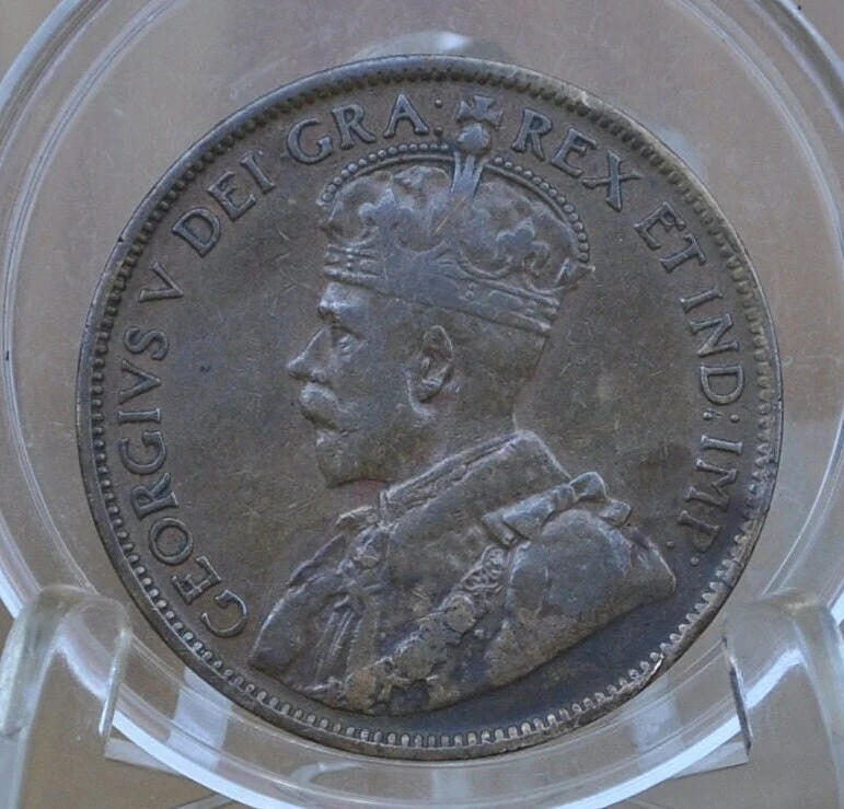 1920 Canadian Cent - Choose by Grade  - King George V One Cent Canada 1920 Large Size - 1920 Canadian Penny Large 1920 - Image 6