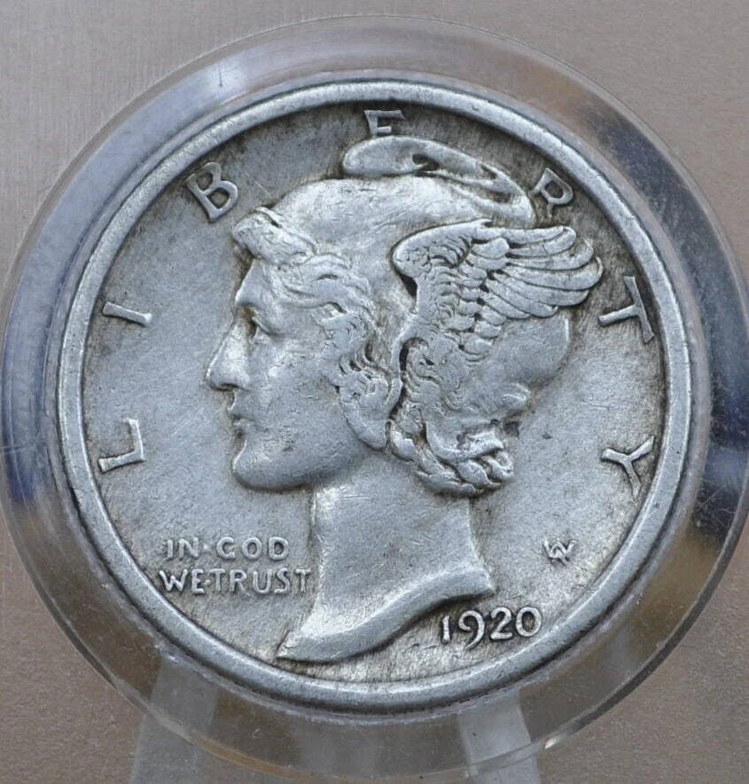 1920 Mercury Silver Dime P,D,S - Choose By Grade / Condition & Mint Mark - Philly, Denver, San Fran - 1920 S Winged Liberty Head Dime 1920 D - Image 4