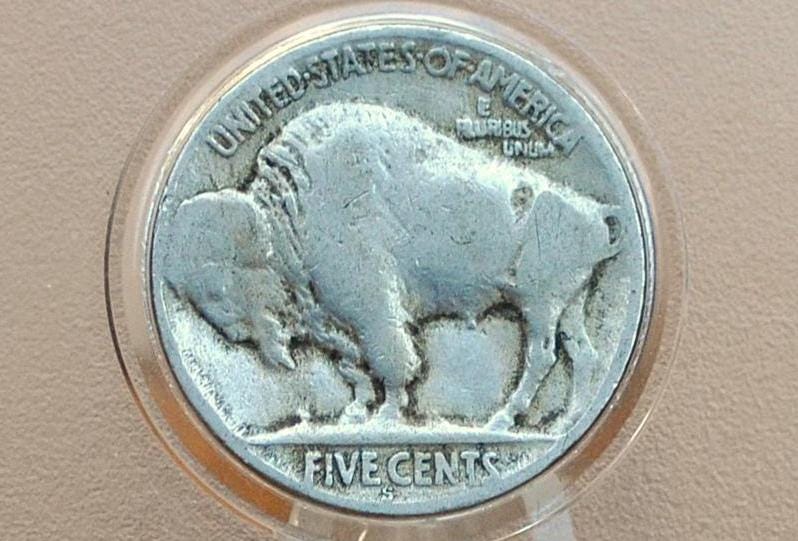 1920-S Buffalo Nickel - Choose by Grade / Condition - San Francisco Mint - 1920 S Buffalo Nickel - Better Date & Mint -Vintage US Coin - Image 2