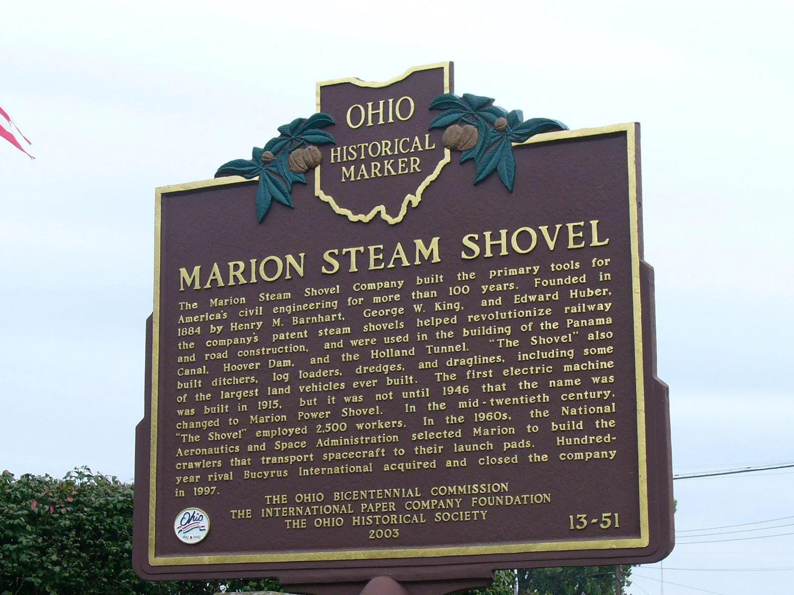 1922 Marion Ohio Centennial Town Medal, Really Cool & Unique Rainbow Toning, 1822 Centennial Anniversary Marion Ohio, Marion Steamshovel Co. - Image 3