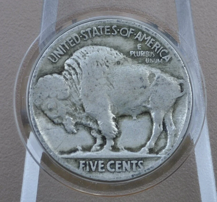 1924 Buffalo Nickel - VG to XF (Very good to Extremely Fine) Grade; Choose by Grade - Philadelphia Mint - 1924 P Nickel Indian Head 1924 - Image 8