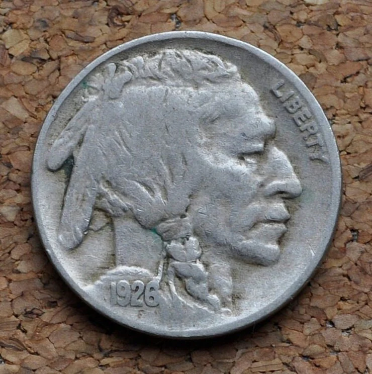 1926 Buffalo Nickel - VG to XF (Very good to Extremely Fine) Grade - Philadelphia Mint - Choose by Grade - 1926 P Nickel Indian Head 1926 - Image 5