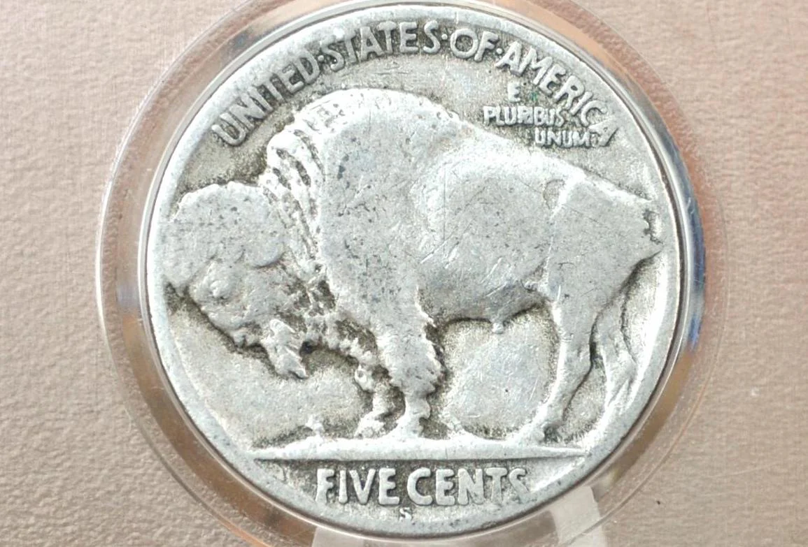 1926-S Buffalo Nickel - Key Date, Rare Coin - San Francisco Mint 1926 Nickel - Low Mintage Date - 1926 S Nickel Indian Head 1926S - Image 2