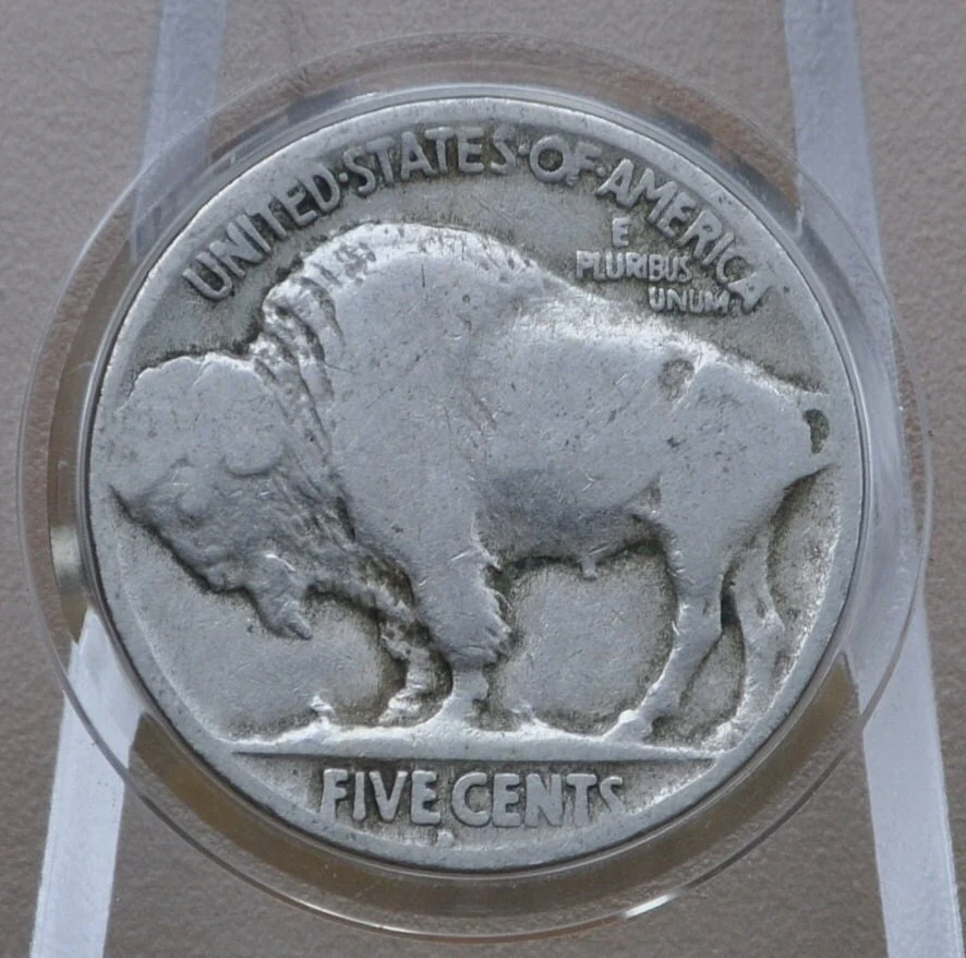 1928-D Buffalo Nickel - VG-VF Grades; Choose by Grade - 1928 D Indian Head Nickel - Denver Mint - Buffalo Nickel 1928 D; Better Date - Image 6