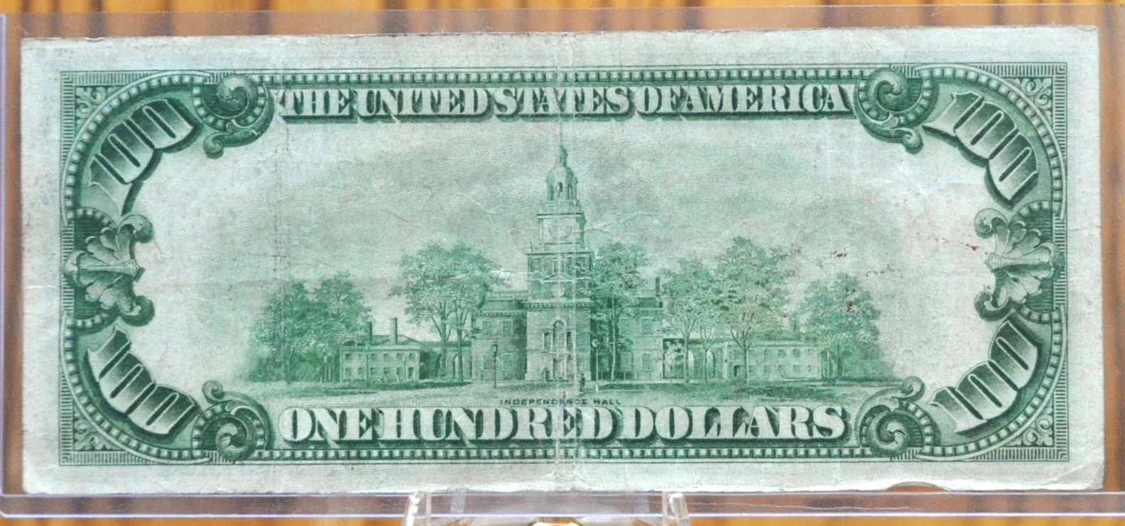 1928A Federal Reserve 100 Dollar Note - Dark Green Seal - Chicago (G) - Redeemable in Gold - 1928 A One Hundred Dollar IL Note - Fr.2151-G - Image 2
