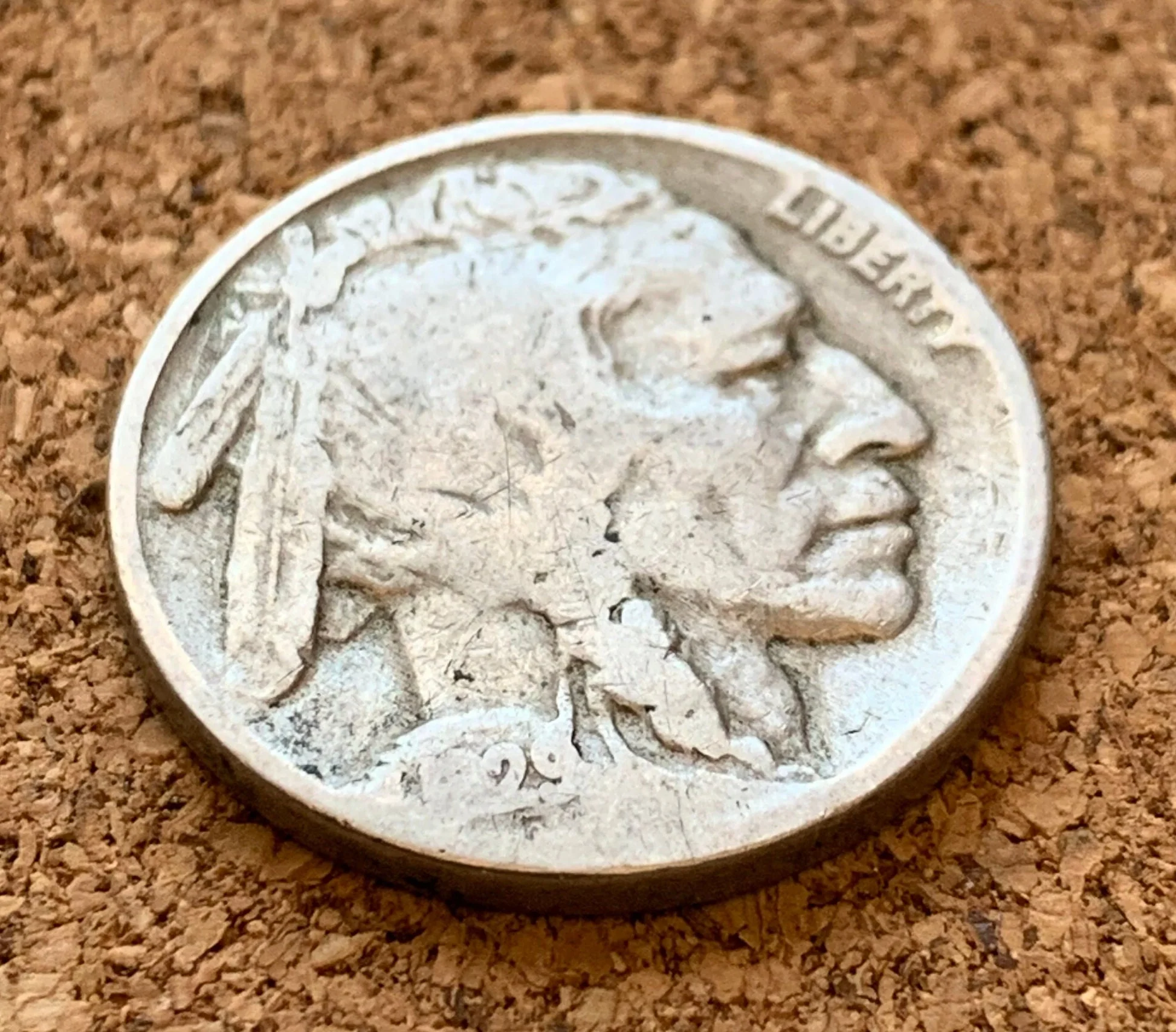 1929 Buffalo Nickel - G-VF (Good to Very Fine) Grade - Excellent Date - Philadelphia Mint - 1929 P Nickel Indian Head Nickel 1929 P - Image 3