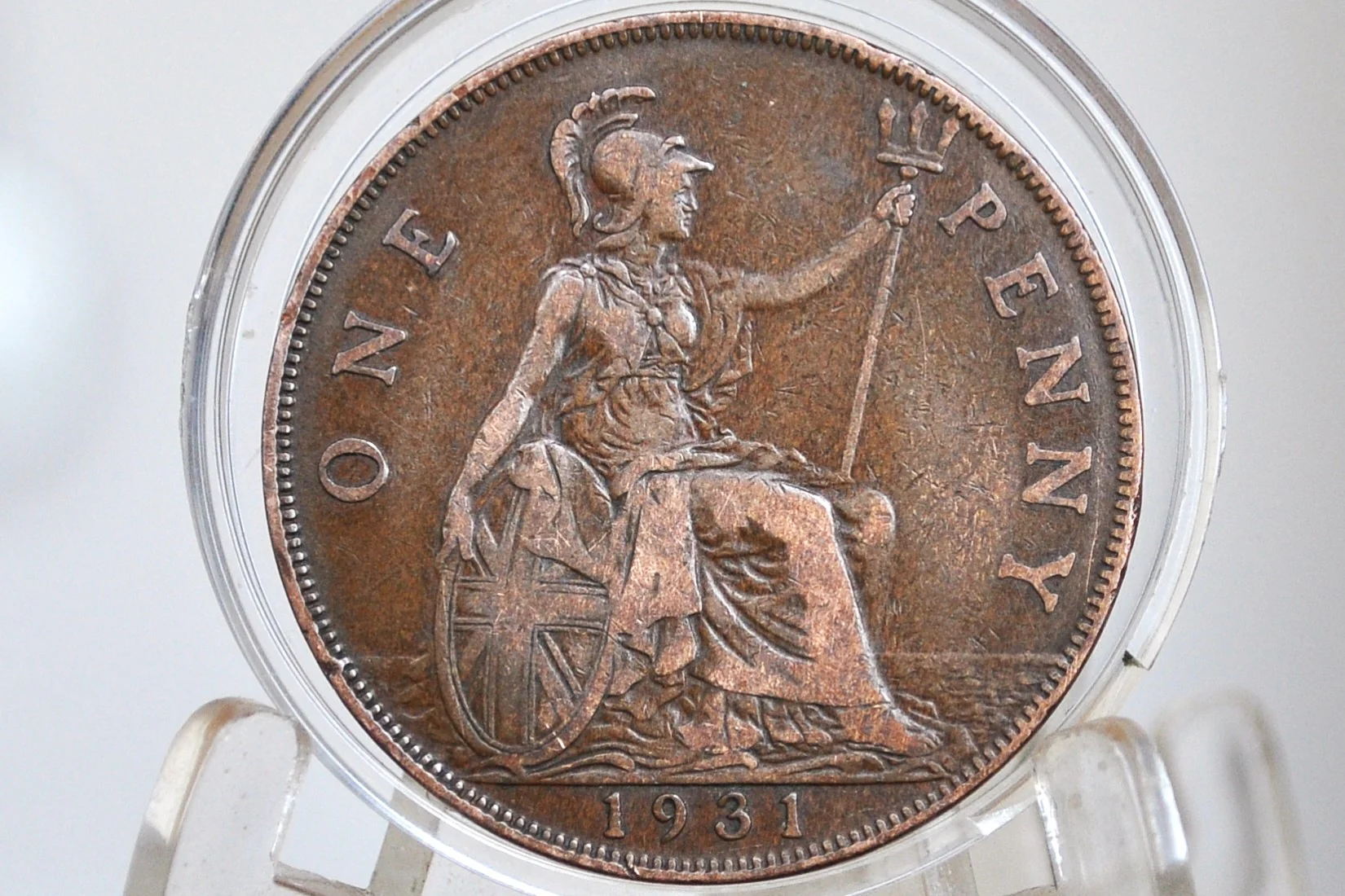1931 Great Britain One Penny - Choose by Grade / Coin - UK Large Penny 1931 - Rare Find in this condition - Image 5