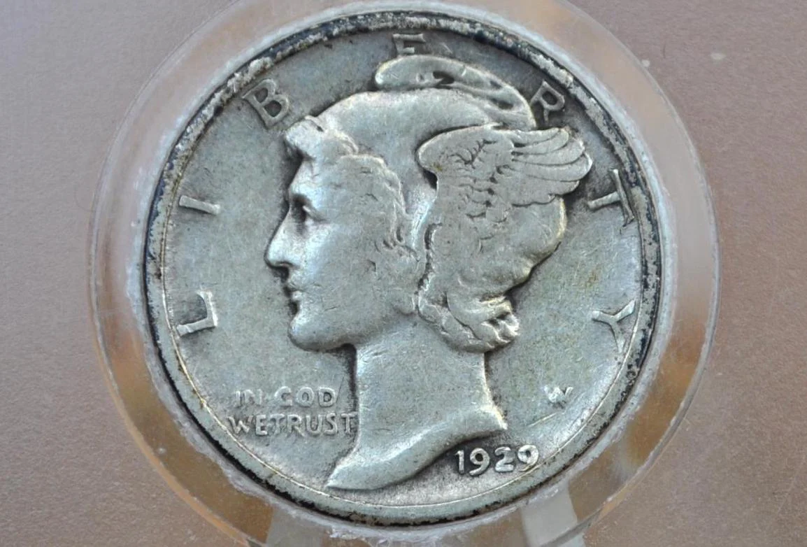 1929-S Mercury Dime - Choose by Grade / Condition - San Francisco Mint - 1929S Mercury Dime - 1929 Dime - Silver Dime - Image 3