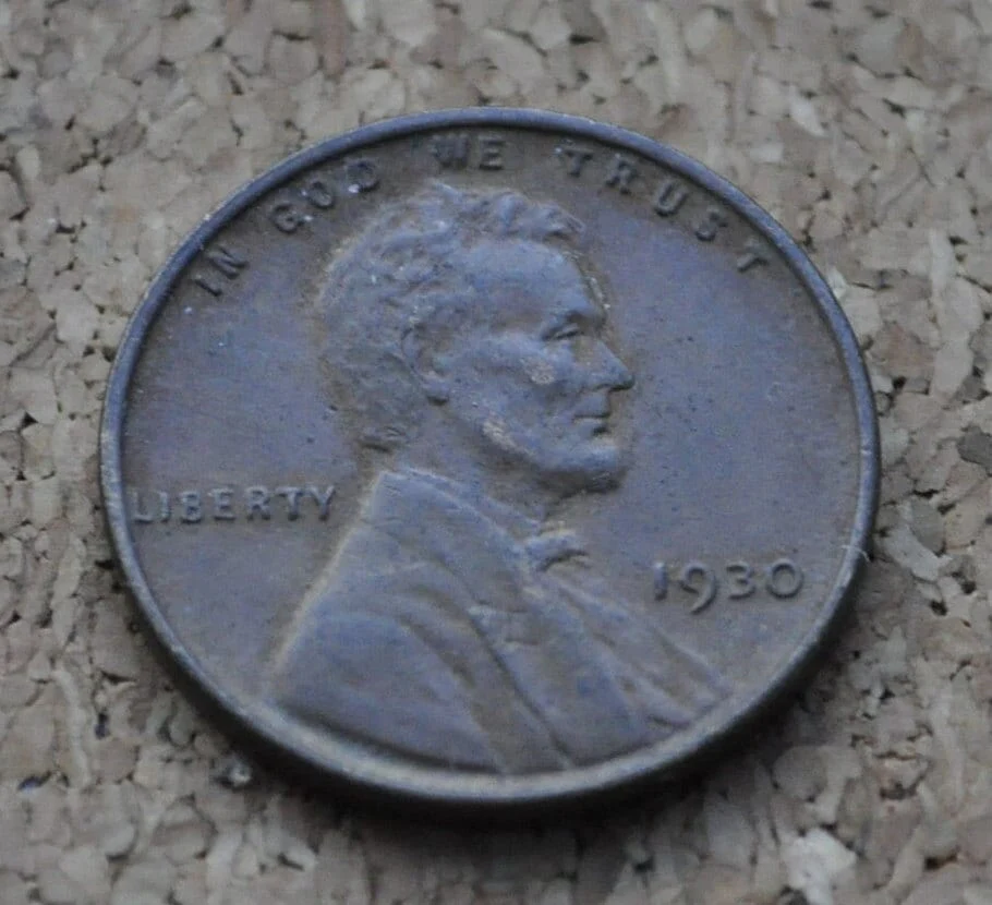 1930 Wheat Penny - 1930 P Wheat Penny - EF (Extremely Fine) Condition - 1930 Wheat Cent - 1930 P Wheat Cent - 1930 Penny - Philadelphia Mint - Image 6
