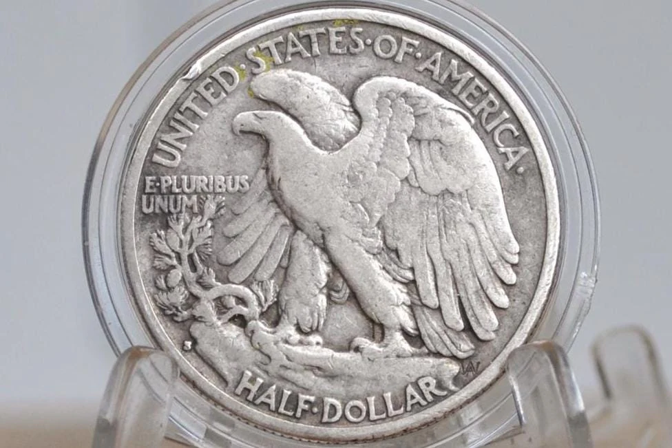 1933-S Walking Liberty Silver Half Dollar - Choose by Grade / Condition - San Francisco Mint - 1933S 1933 S Half Dollar - WLH 1933 S - Image 2