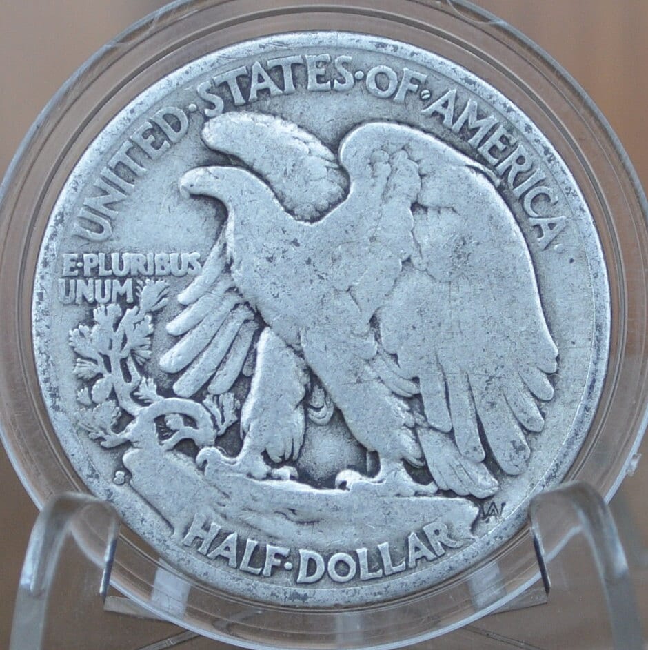 1933-S Walking Liberty Silver Half Dollar - Choose by Grade / Condition - San Francisco Mint - 1933S 1933 S Half Dollar - WLH 1933 S - Image 8