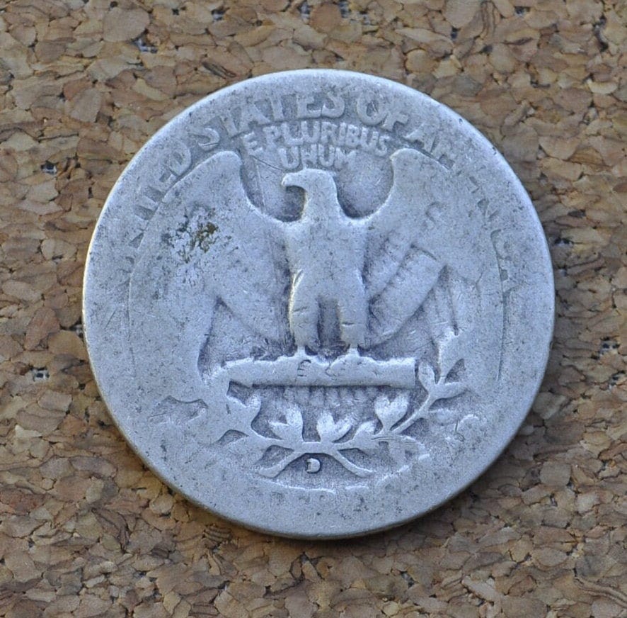 1935-D Washington Silver Quarter - Denver Mint - 1935 D Washington Quarter - Washington Silver Quarter - 1935 Denver - Image 6
