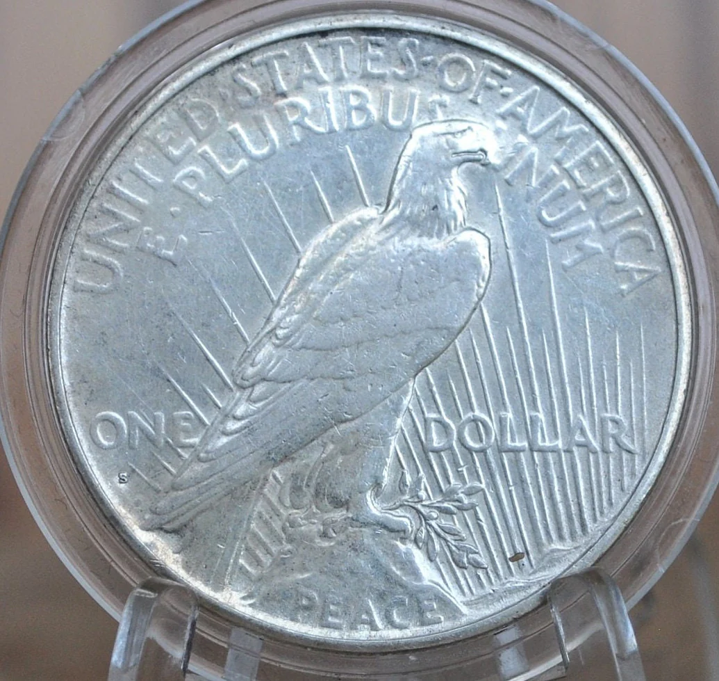 1935-S Peace Silver Dollar - Choose by Grade - San Francisco Mint - 1935 S Peace Dollar -Last Year Produced - 1935 S Silver Dollar - Image 2