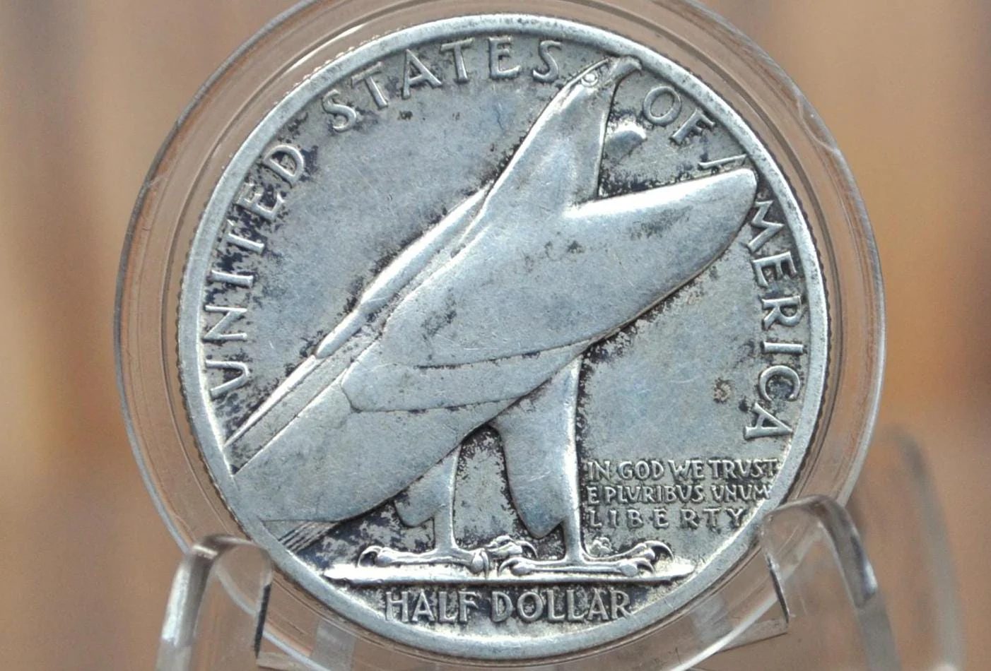 1936 Bridgeport Connecticut Centennial Commemorative Half Dollar - XF - PT Barnum Half Dollar Commemorative 1936, Classic Commemorative Half - Image 3