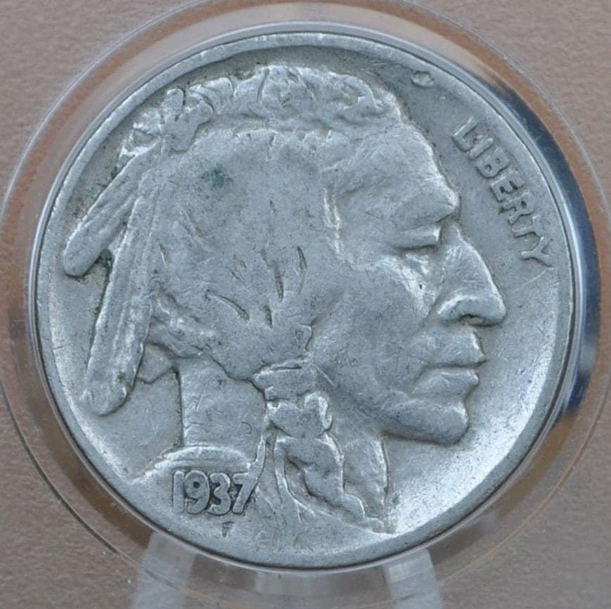 1937-S Buffalo Nickel - Vf-Xf (Very To Extremely Fine) Grades; Chose By Grade - San Francisco Mint - Indian Head Nickel 1937 S Nickel - Image 4