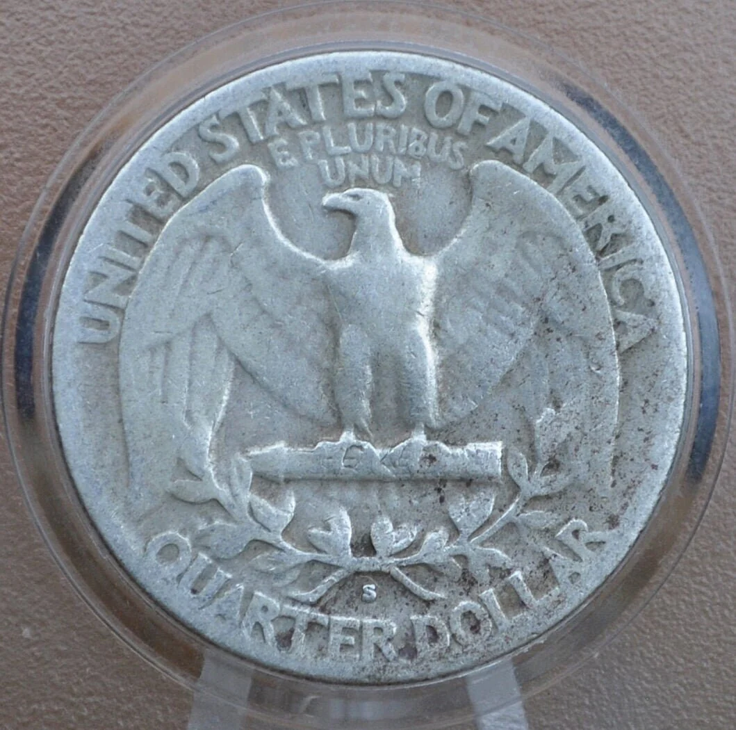 1938-S Washington Silver Quarter - 1938 San Francisco Mint Quarter - 1938S Quarter 1938 S Washington; Better Date and Mint - Image 6