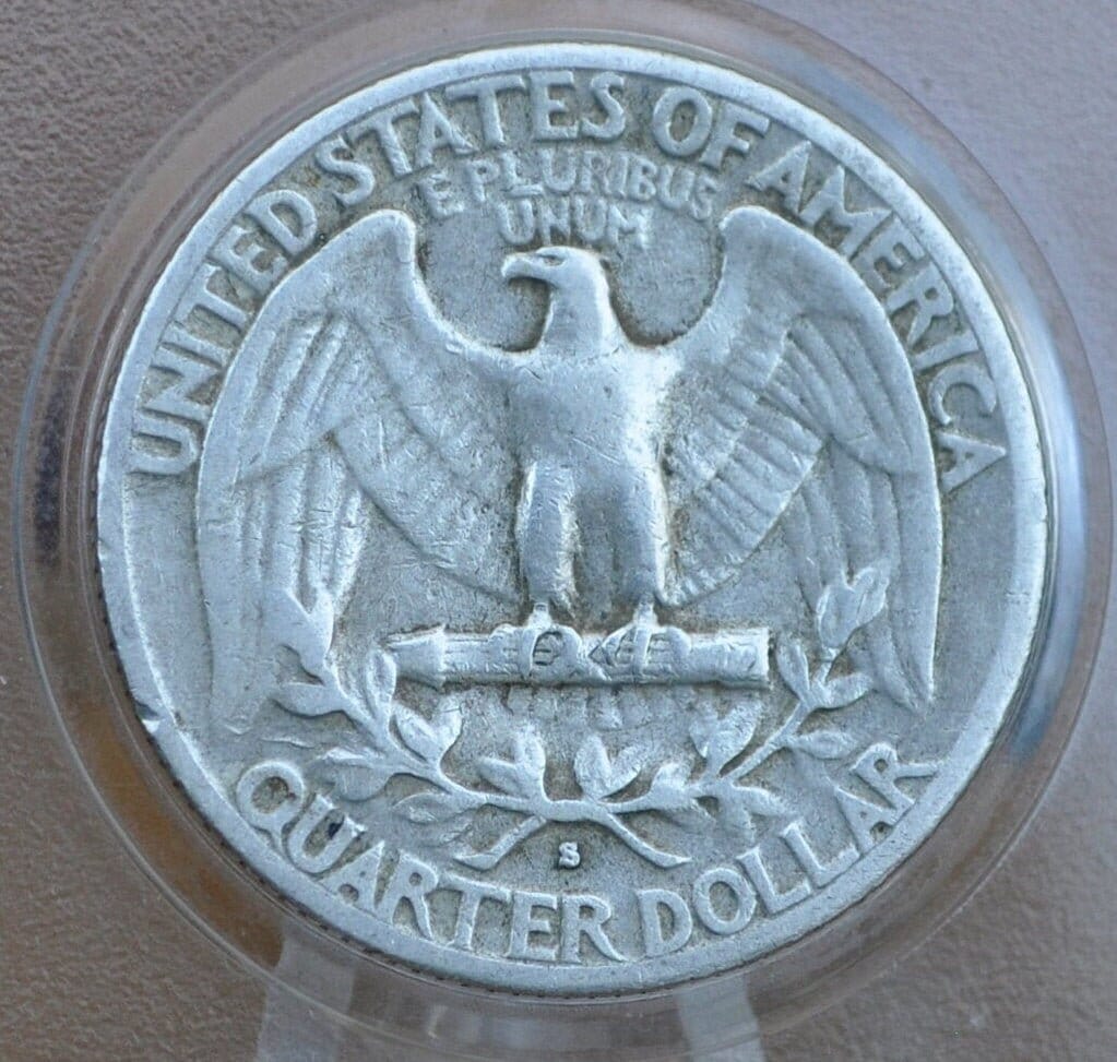 1939-S Washington Quarter - Choose by Grade / Condition - San Francisco Mint - 1939S Washington / 1939 S Washington 1939S Quarter - Image 4