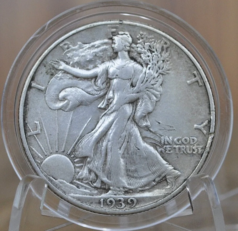 1939 Walking Liberty Silver Half Dollar - Choose by Grade - Philadelphia Mint - 1939-P Half Dollar / 1939 P Half Dollar / 1939 WLH - Image 8
