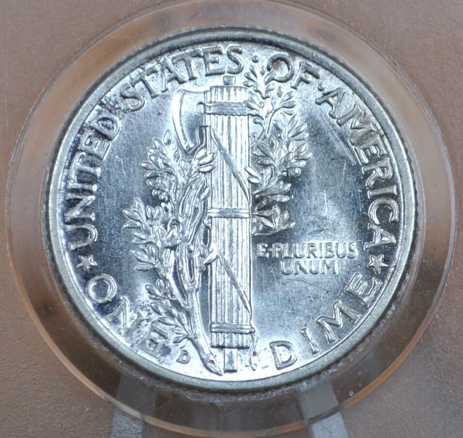 1940 Mercury Silver Dime PDS -Choose By Mint: P,D,S- and by Grade - 1940S Silver Dime 1940D Winged Liberty Dime 1940P Dime - Image 2
