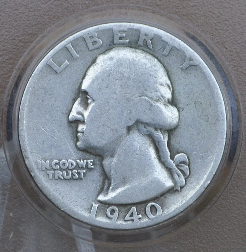 1940 P,D,S Washington Silver Quarter - Choose by Grade & Mint - Washington Quarter 1940S Silver Quarter 1940D Quarter 1940 Quarter 1940 S - Image 9