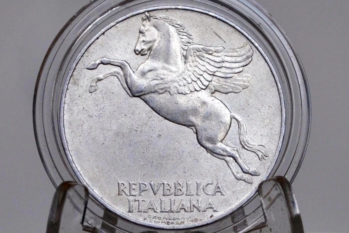 1940s/50s Italian Lira Coins - Luigi Einaudi - Italy 2 Lire, 5 Lire, 10 Lire - Republic of Italy - Great Condition - - Image 7