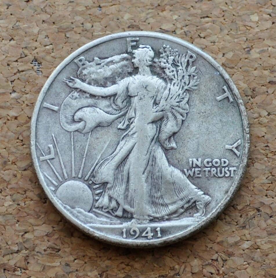 1941-D Walking Liberty Silver Half Dollar - Choose by Grade - Denver Mint - 1941 D Half Dollar 1941D Wlh - Image 4