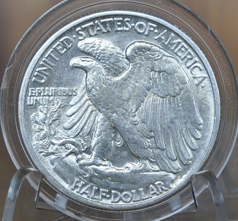 1941 Walking Liberty Silver Half Dollar - Choose by Grade - WWII Era Half- 1941 P Wlh 1941 Half Dollar - Image 2