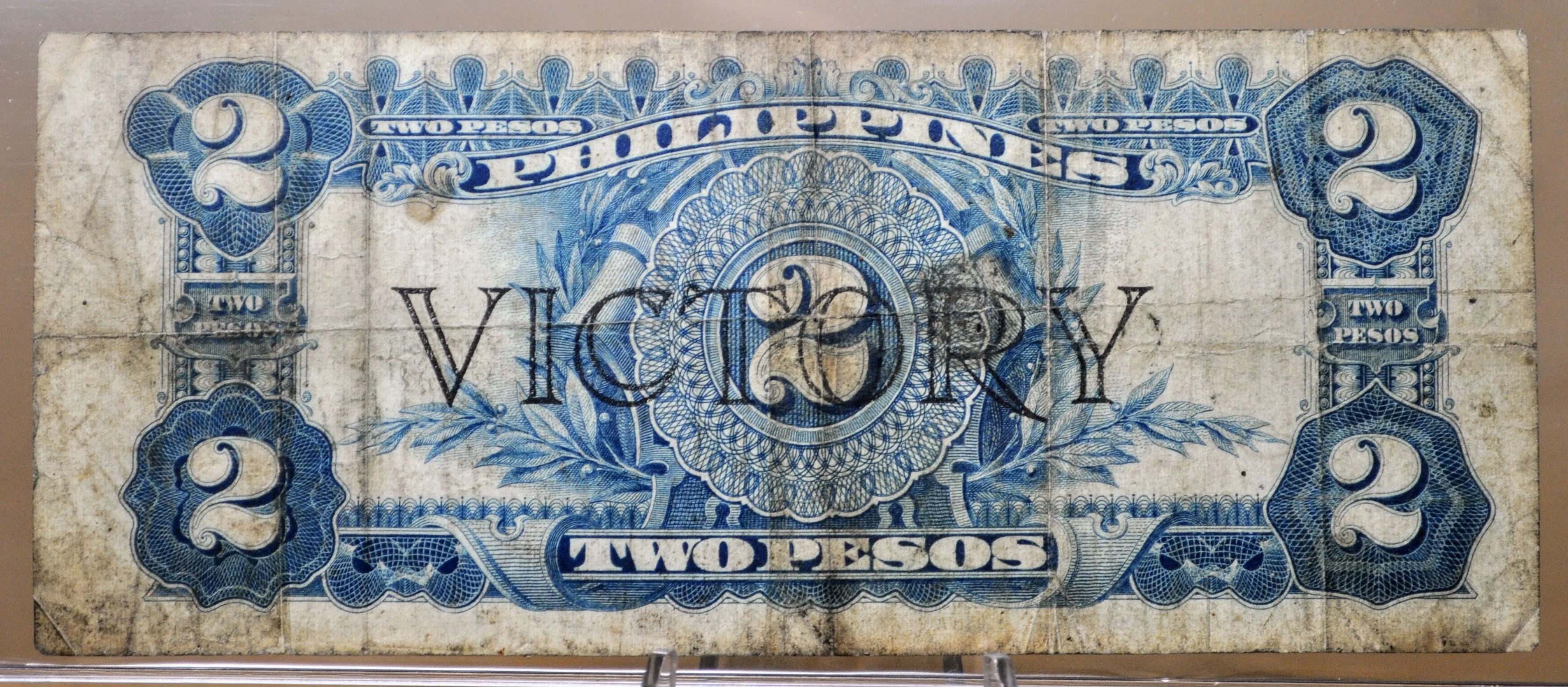 1944 Philippines 2 Pesos Victory Treasury Certificate, Rarer Note - Choice of Grade - 1944 Two Pesos WWII Victory Treasury Note - P# 95a - Image 3