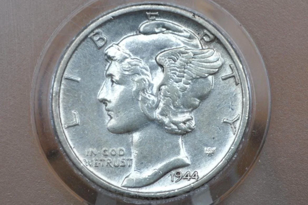1944 Mercury Dimes P,D,S - Choose By Mint & Grade / Condition - 1944 S Winged Liberty Silver Dime 1944 D Mercury Dime 1944 Dime - Image 3