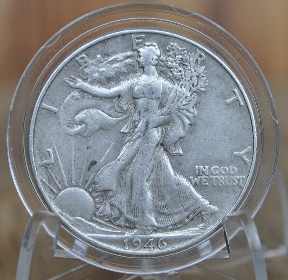 1946-D Walking Liberty Silver Half Dollar - Choose By Grade - Denver Mint - Wwii Era Coin - 1946D / 1946 D Wlh - Image 5