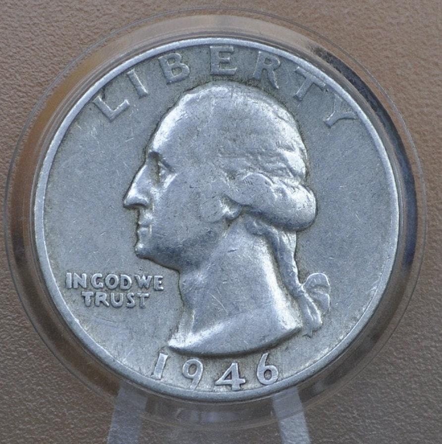 1946 P,D,S Washington Silver Quarter - Choose By Grade & Mint - Washington Quarter 1946S Silver Quarter 1946D Quarter 1946 Quarter 1946 S - Image 4