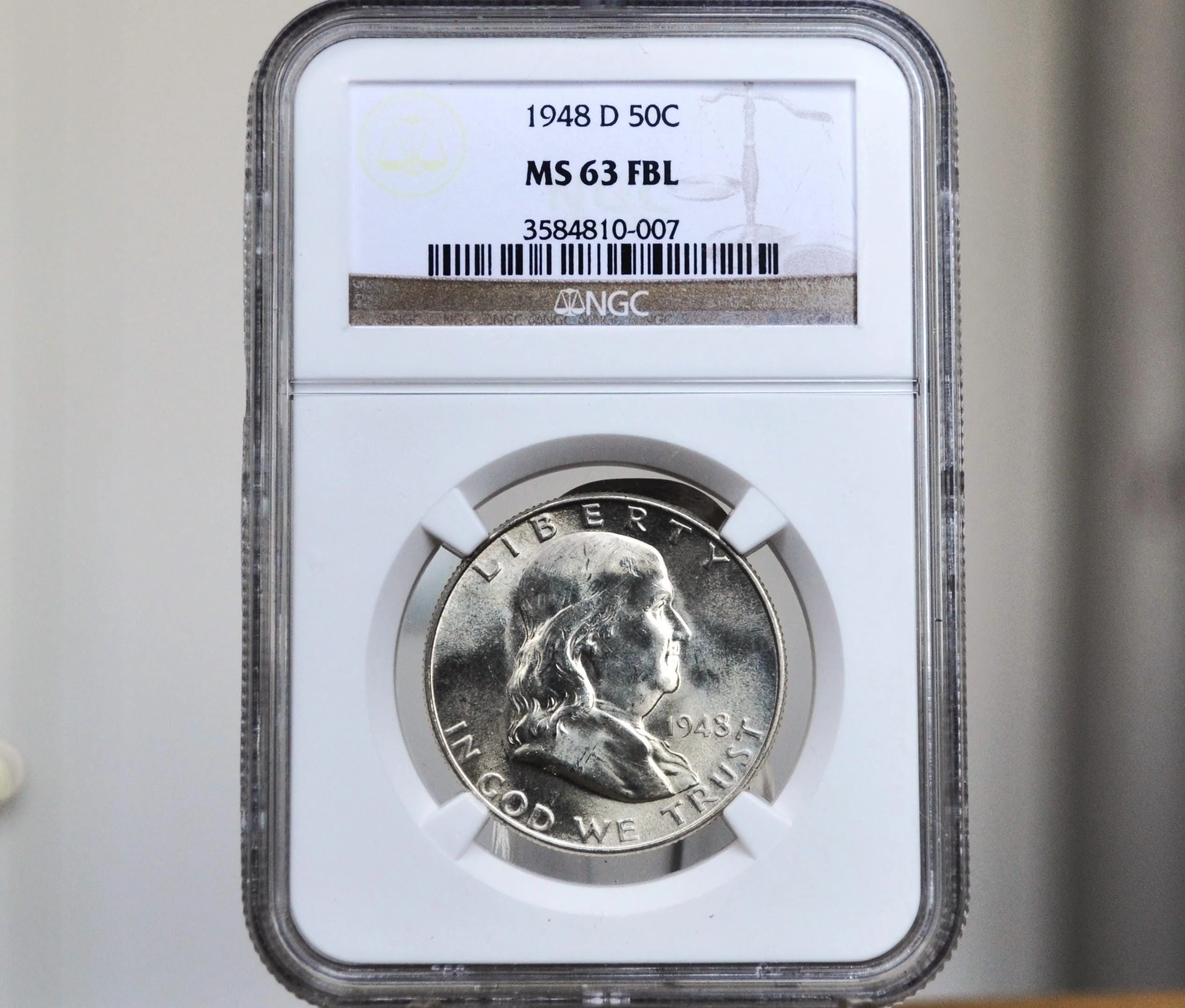 1948 Franklin Half Dollars, P & D Mints - Choose by Grade and Mint! - Silver Half Dollar 1948-P Franklin Half Dollar 1948D First Year Minted - Image 7