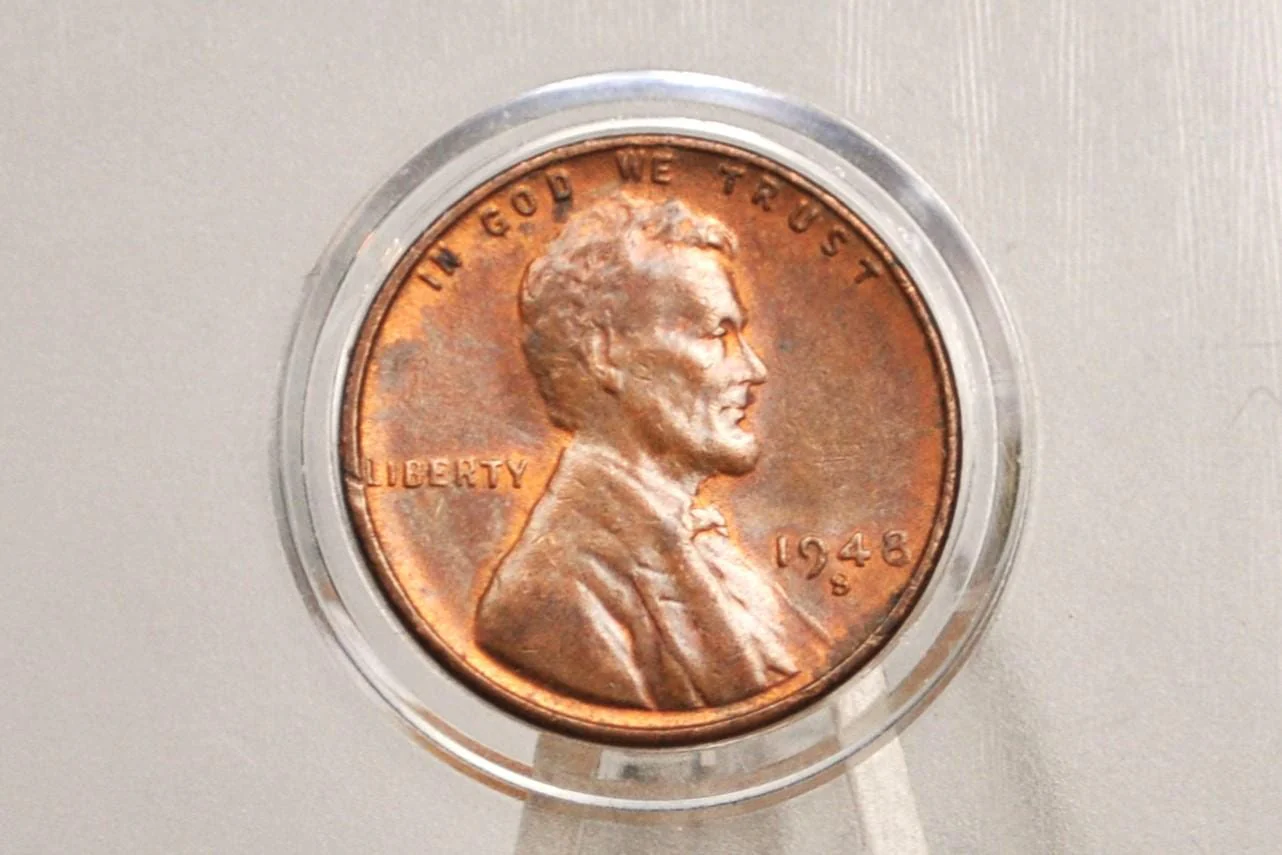 1948 Wheat Pennies, P,D,S - Choose by Mint & Grade - WWII Era Cent - 1948 D Wheat Ear 1948 S Wheat Back Cent - Collectible Coins - Image 7