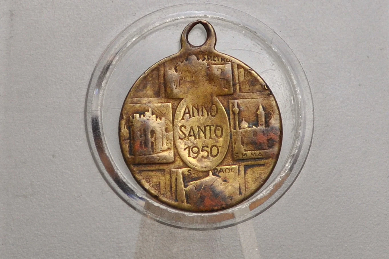 1950 Anno Santo Pope Pius XII Pendant - Vatican Holy Year Medal 1950 - Roma Jubilee - Image 2