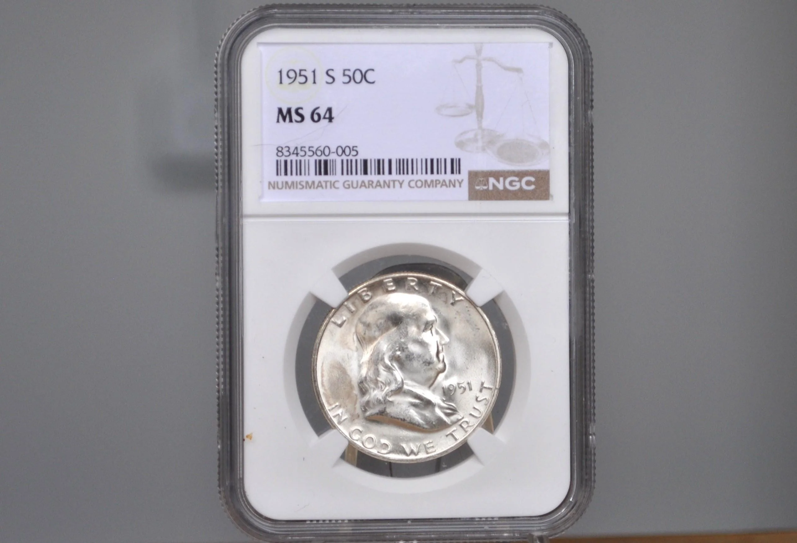 1951 P,D,S Franklin Silver Half Dollar - Choose By Grade & Mint! - 1951 S Franklin Half Dollar 1951 D Half Dollar 1951P Half 1951S - Image 9