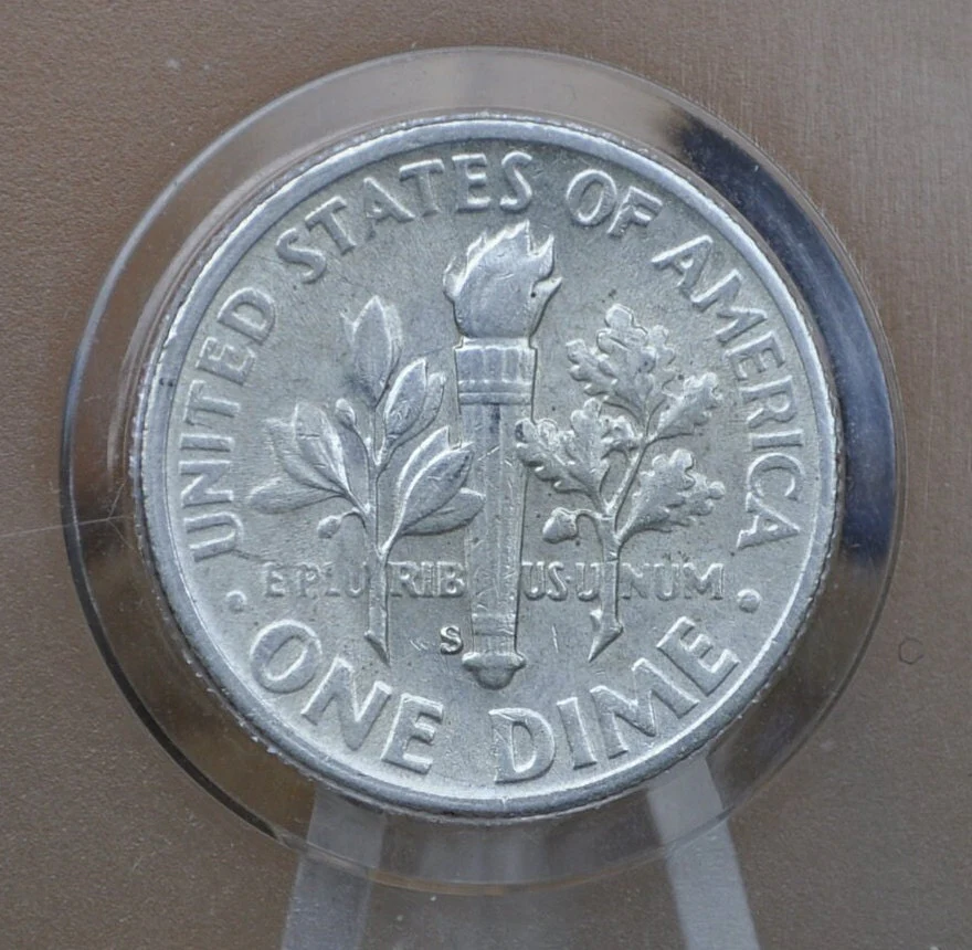 1954 Pds Roosevelt Silver Dimes - Choose Mint And Grade - Roosevelt Dime 1954 P, 1954 D Dime, 1954 S Dime - Circulated & Uncirculated Dimes - Image 5