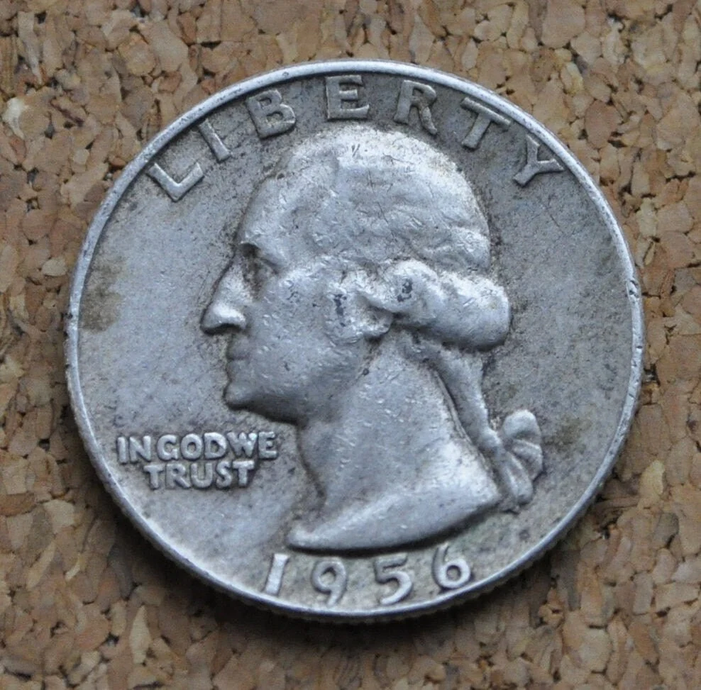 1956 Washington Quarters P&D Mints - Choose by Grade and Mint - 1956 D Washington Silver Quarter 1956 P - Image 4