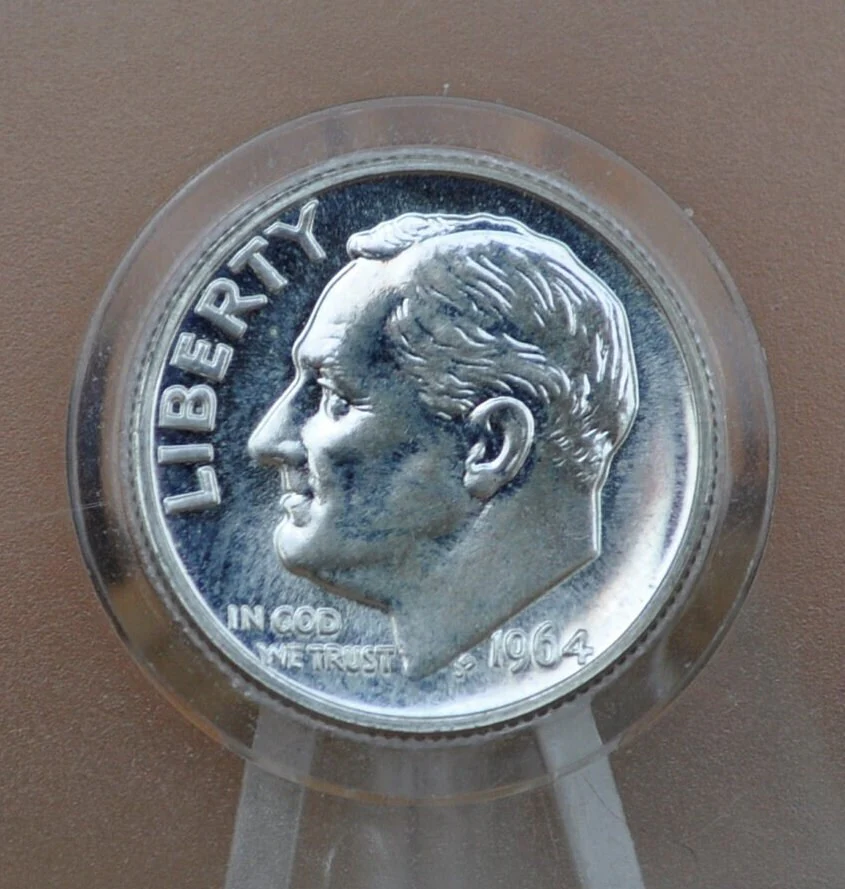 1960's Roosevelt Silver Dimes - Choose by Date, Mint and Circulation - 1960s Silver Dimes -Silver Coin - Image 3