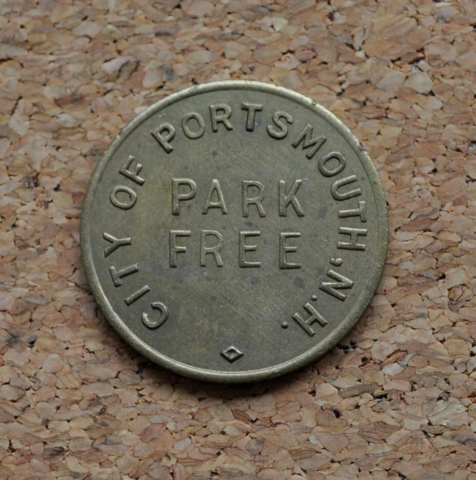 1970's Portsmouth NH Token - Park Free - Shop In Portsmouth NH - Vintage Token - Image 3