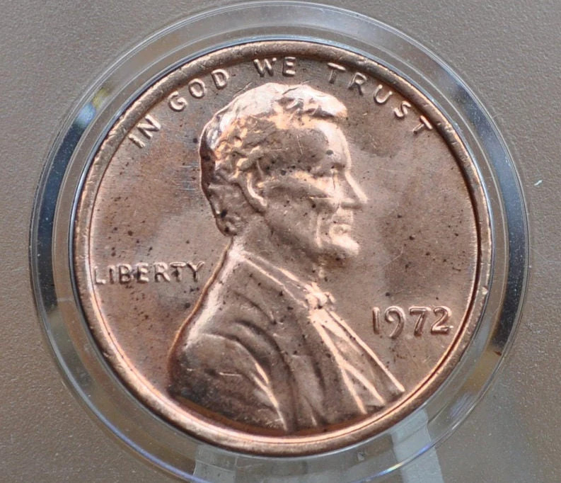 1972 P,D,S Lincoln Memorial Penny - Philadelphia, Denver, San Francisco Mints - Collectible Coin - 1972 P 1972 D 1972 S Memorial Cent - Image 7