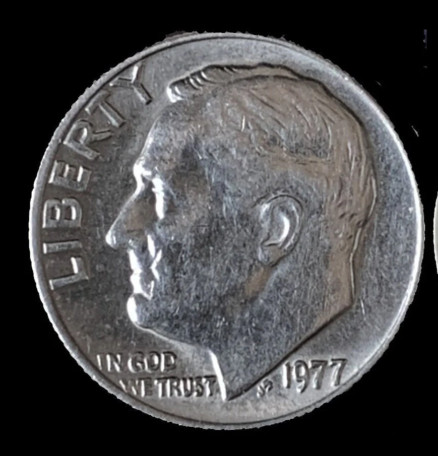 1977 Roosevelt Dime - Excellent Condition - Image 2