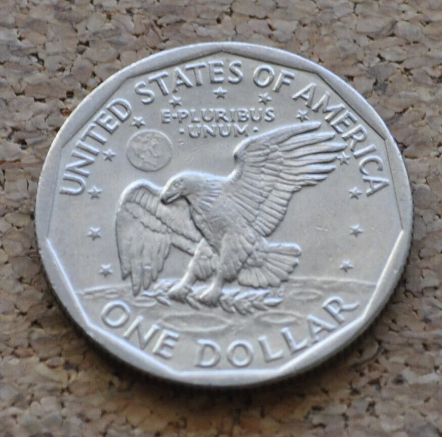 1980-P Susan B Anthony Dollar - Philadelphia Mint - 1980 P Dollar Coin - Image 2