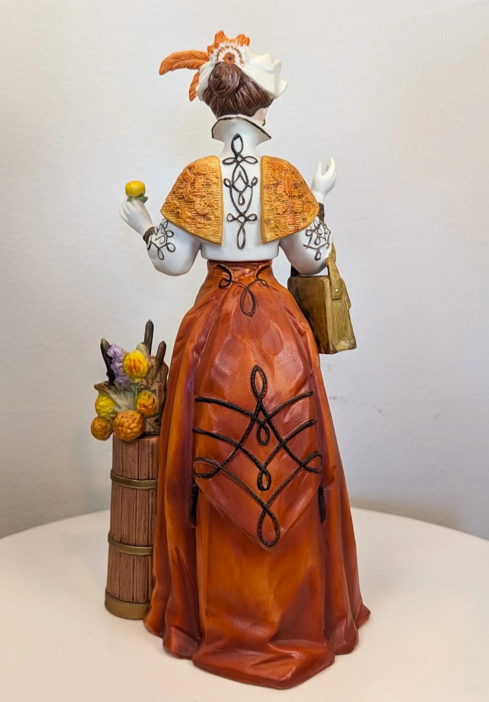 1991 Avon Mrs. Albee Award Porcelain Figurine - Autumn Dress - Like New, No Box - Avon Presidents Club Award 1991 - Image 2