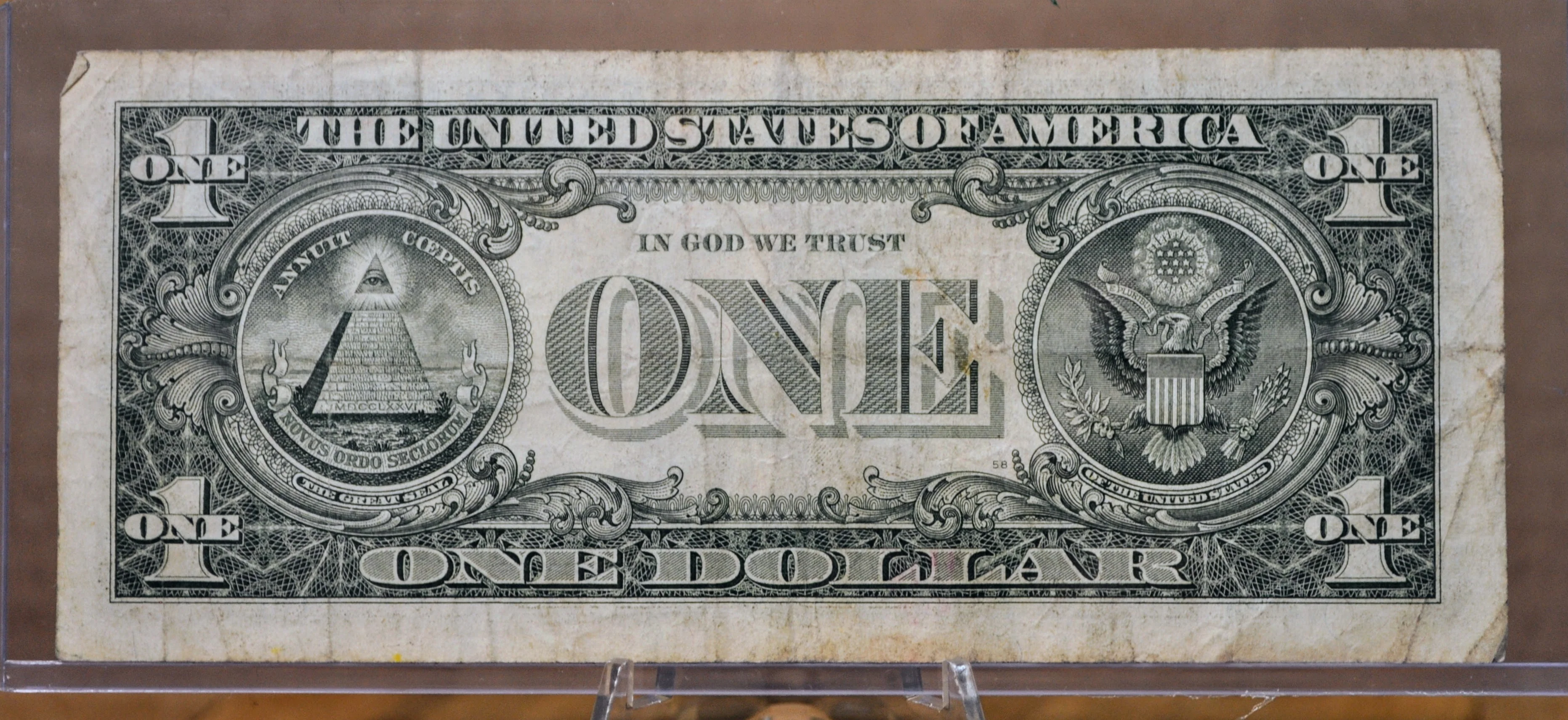 2013 Fancy Bookend Pattern Serial Number 1 Dollar Banknote - 28151281 - 2013 One Dollar Fancy Serial Richmond Note - Fr.3002-E - Image 2