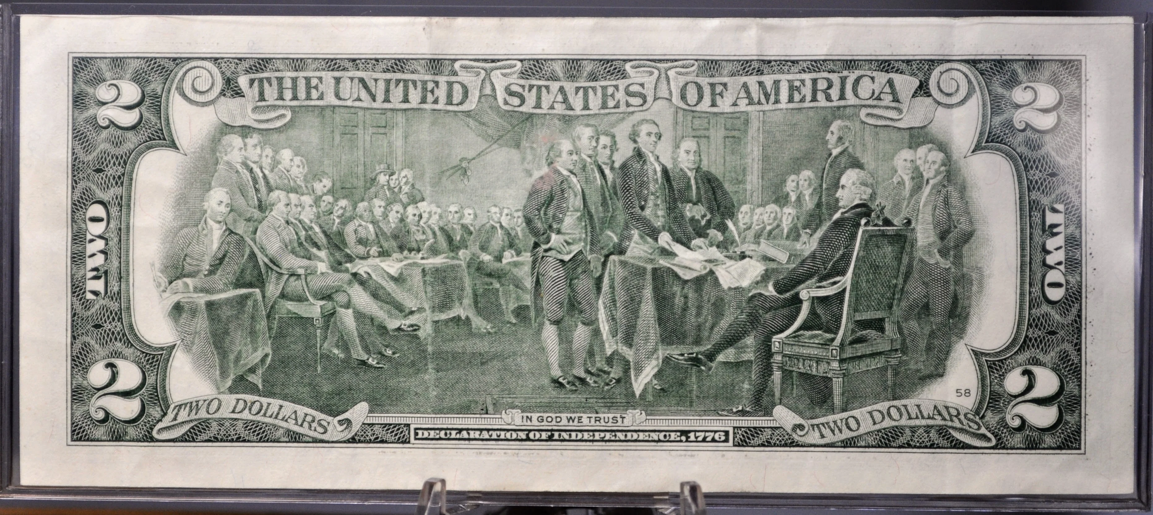 2013 2 Dollar Federal Reserve Fancy Serial Number Note - 60000903 - San Francisco (L) - 2013 Two Dollar Repeating Serial Note - Fr.1940-L - Image 2