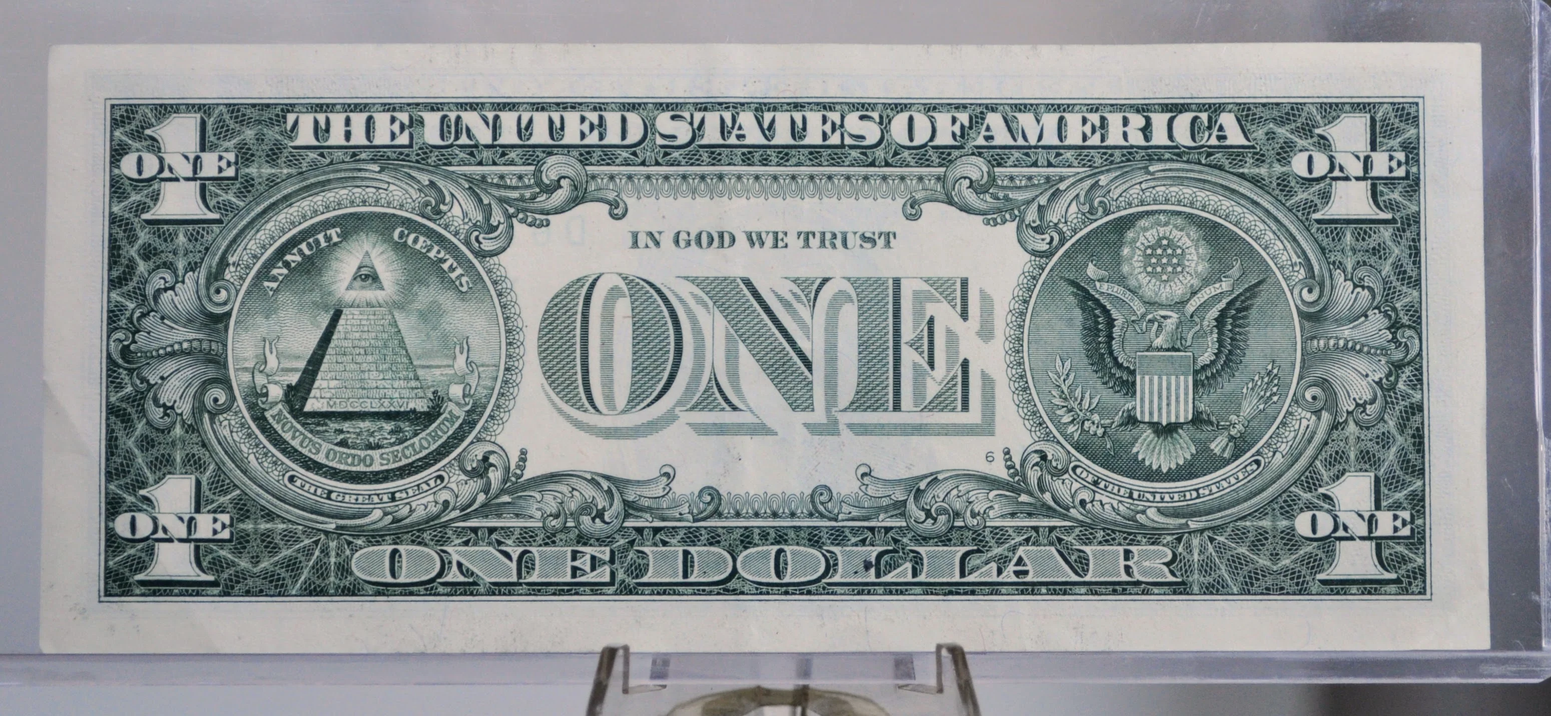 2021 1 Dollar Federal Reserve Star Note - Almost Uncirculated (AU) - Cleveland (D) Issue - 2021 One Dollar Star Note - Fr.3007-D* - Image 2