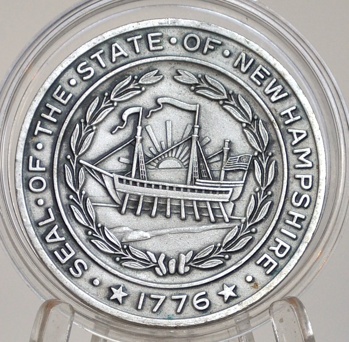 New Hampshire Challenge Coin Old Man in the Mountain - Challenge Coin NH Old Man in the Mountain - Image 2