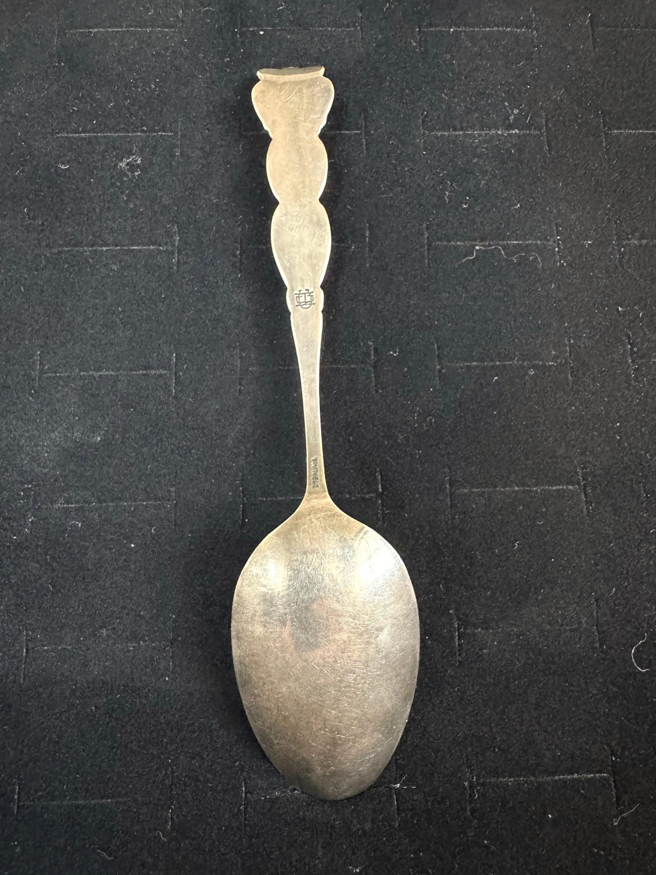 Antique Sterling Silver George Homer Boston Massachusetts Location Spoon - Sterling Silver Commemorative Spoon - Silver Decorative Spoon - Image 2
