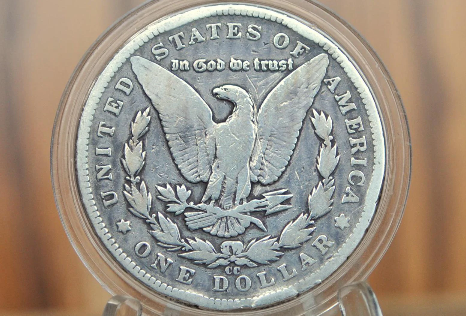 1893 CC Morgan Dollar - 1893 Carson City Mint Silver Dollar - 1893CC Morgan Silver Dollar - Tough Date! All of our coins are Authentic - Image 2